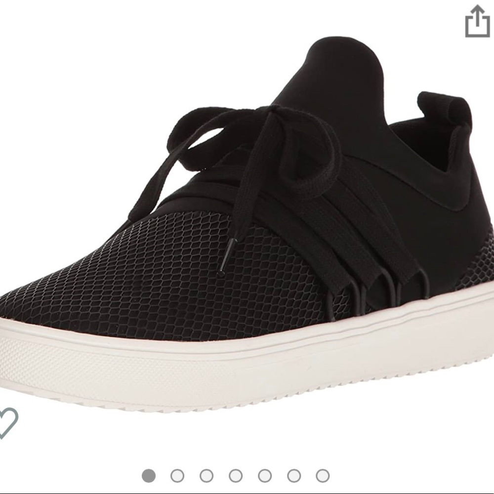 Steve Madden Lancer Slip On Black Sneaker Size 7